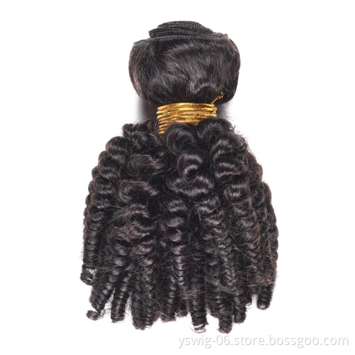 Dropshipping new arrival kinky curl 100% virgin cuticle aligned human hair weave unprocessed 6 for black women